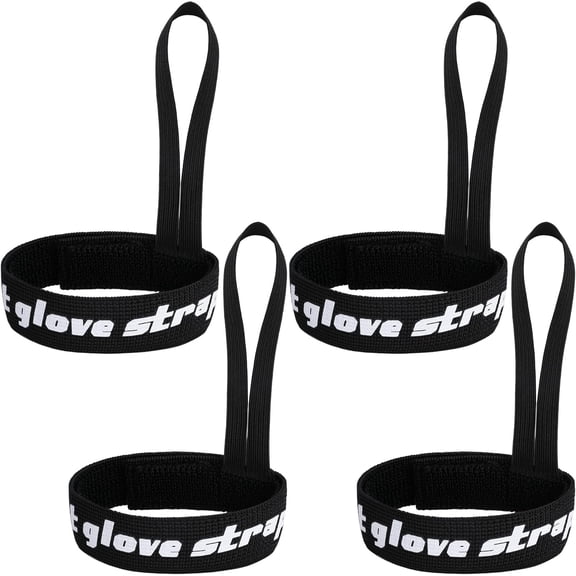 Ebaokuup Adjustable Ski Glove Leash, Wrist Strap for Skiing & Snowboarding, 4 Pcs