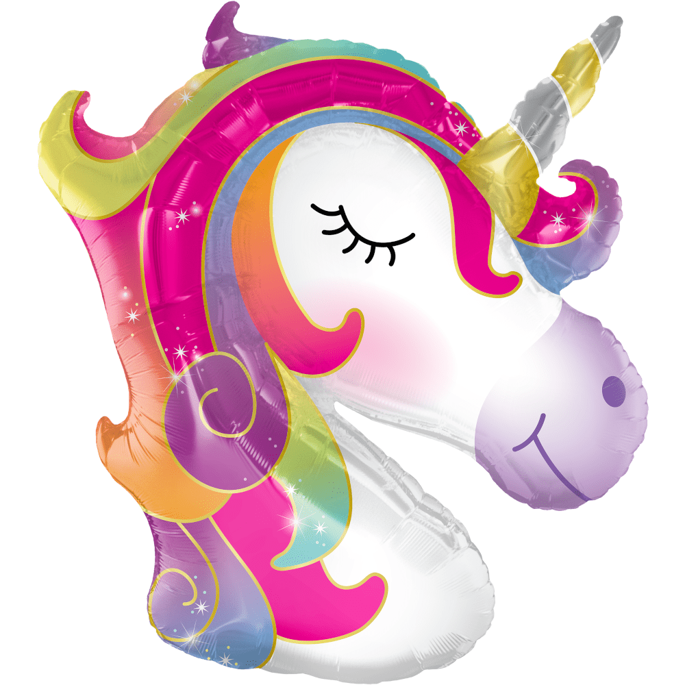 Way to Celebrate Unicorn Foil Balloon, Multicolor, 52in