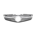thumbnail image 1 of For Mercedes-Benz R230 SL-Class 2009-2012 SL500 SL550 SL600 Front Grille Grill Black/Silver Upper Bumper Hood Mesh, 1 of 7