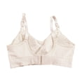thumbnail image 5 of MOJOGO Women's Maternity Bra Open Front Breastfeeding Nursing Bras Ribbed Comfort Sleep Bra with Support L, 5 of 5