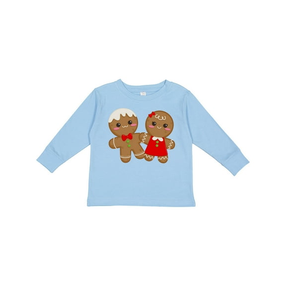 Inktastic Gingerbread Couple Boys or Girls Long Sleeve Toddler T-Shirt