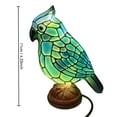 thumbnail image 4 of chaungfeng Blue Resin Birds Night Light, Retro Decorative Bedside Night Lamp with Unique Animal Designs, Handmade Table Lamp for Christmas Decor, Desk Light for Home, Office, Bedroom, 4 of 7