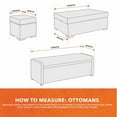 thumbnail image 5 of Modern Leisure Basics Patio Ottoman Cover, 37"L x 22"W x 17"H, Beige, 5 of 11