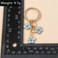 thumbnail image 7 of 2PCS Cute Enamel Keychain Colorful Sakura Flower Key Ring Sweet Key Chains for Women Girls Handbag Accessories DIY Jewelry Gifts,F, 7 of 7