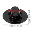 thumbnail image 2 of ELAYARD 10Pcs Black PVC Kayak Engine Motor Buckle with Easy Mount Quick Release Design, 2 of 8