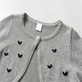 thumbnail image 4 of oqasdz Girls Jackets Spring Fall Handmade Embroidery Heart Knit Cardigan Sweater Shawl Children Thin Air Conditioner Top Coat Outwear Size 11 Y-12 Y, 4 of 6