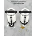 thumbnail image 2 of 80/100/120 Cups Coffee Urn, Double Wall Commerical Coffee Maker for Buffet Catering Wedding Gathering,Large Capacity Hot Coffee Dispenser,Stainless Steel Hot Water Urn, 2 of 5