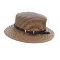 thumbnail image 2 of HuangHuanChen Sun Hat for Women Summer Wide Brim Woven Hat Fashion Beach Versatile Panama Hat Fedora Breathable Classic Straw Sun hats One Size, 2 of 3