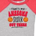 thumbnail image 4 of Inktastic That's My Awesome Sister out There with Basketballs Boys or Girls Baby Bodysuit, 4 of 5