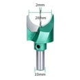 thumbnail image 4 of Spherical Woodworking Tool Beads Ball Milling Cutter for Ebony Handmade Gift 10mmx28mm, 4 of 4