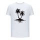 thumbnail image 3 of Hombres Pantalones Cortos de Manga Corta Impresa Casual Cuello Redondo Superior, Camisa de Moda para el Verano Y la Primavera, 3 of 8