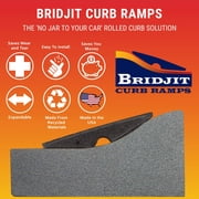 BRIDJIT Curb Ramps for 12ft Driveways, 3 Piece