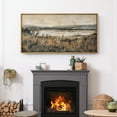 thumbnail image 3 of Large Framed Canvas Print The Abstract Modern Wall Art Decorative Ready to Hang Painting for Living room Bedroom - 60"x30" Natural Frame, 3 of 7