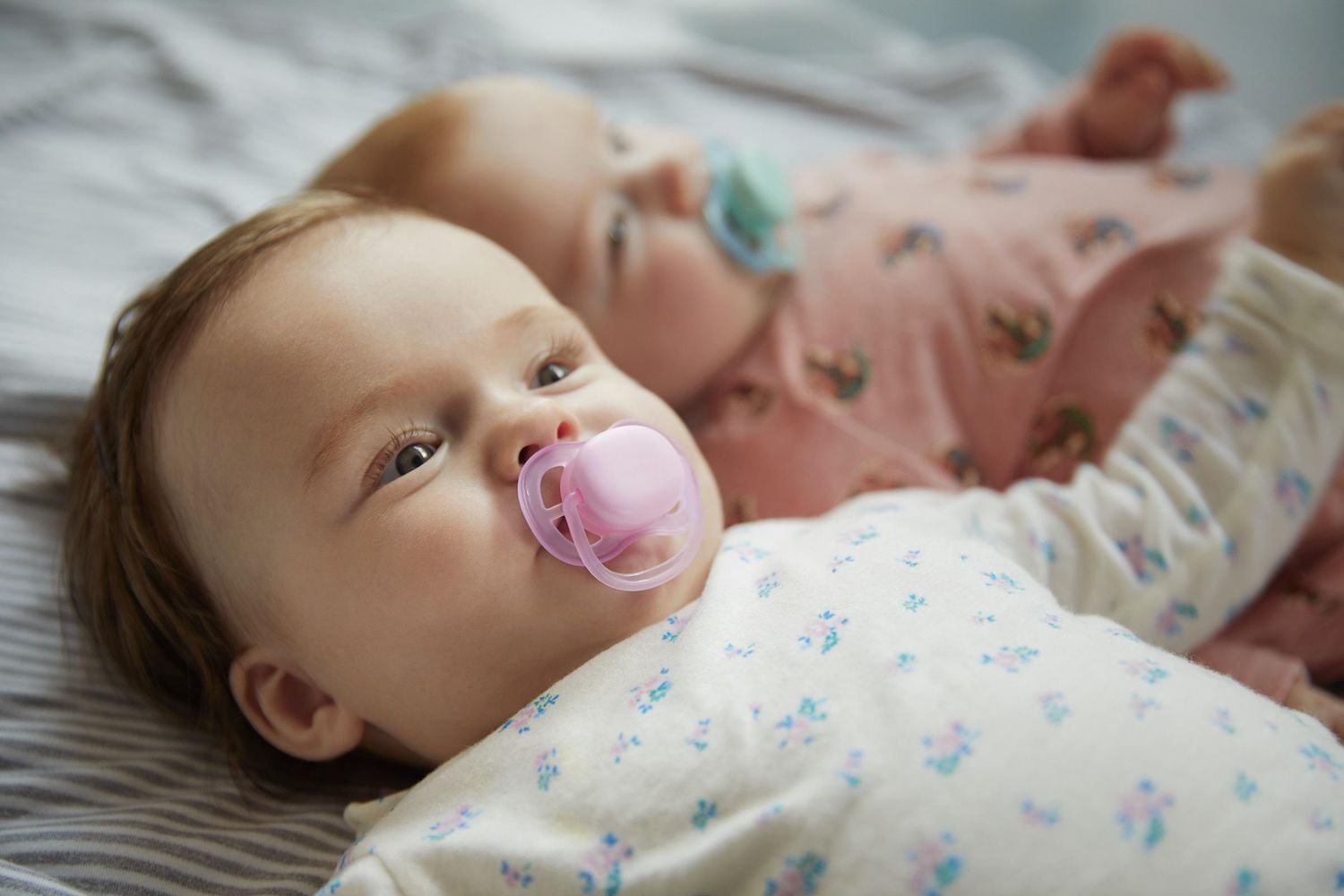 Philips Avent Ultra Air Pacifier, 0-6 months, pink/peach, 2 pack, SCF245/20