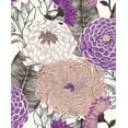 thumbnail image 2 of Purple Bold Floral Blossoms R8128, 2 of 2
