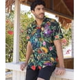 thumbnail image 4 of BounceUp Mens Hawaiian Shirt 3D Print Casual Short Sleeve Button Down Graphic Aloha Dress Shirts, 4 of 6