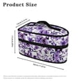 thumbnail image 6 of HELLHERO Watercolour Purple Flowers Iron Organizer Bag Protective Portable Iron Case Protective Iron Accessories, Case Only, 6 of 6