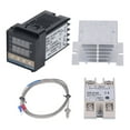 thumbnail image 3 of Kit De Controladores De Temperatura PID Kit Impermeable De Alta Precisión REX C100 Controlador De Temperatura Garra 100V-240V, 3 of 7