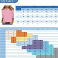 thumbnail image 3 of DENGDENG 3/4 Sleeve Tee Shirts for Women Round Neck Summer Tops Solid Color Elbow Casual Blouses Loose Three Quarter Length Shirts Spring Pullover Top Blue 3XL, 3 of 9