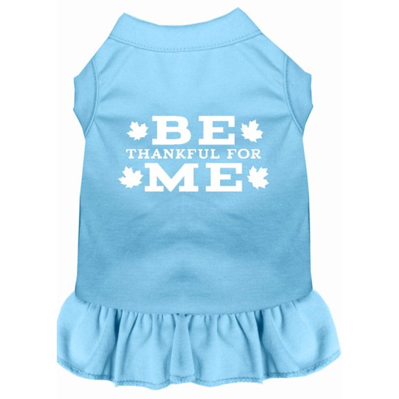 Pet Dog Cat Dress Screen Printed, "Be Thankful For Me"
