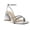 SILVER, variant on COM STAR Women’s Rhinestone Strappy Wedge Sandals Open Toe Ankle Strap Dress Heels for Party Evening Wedding Summer Shoes