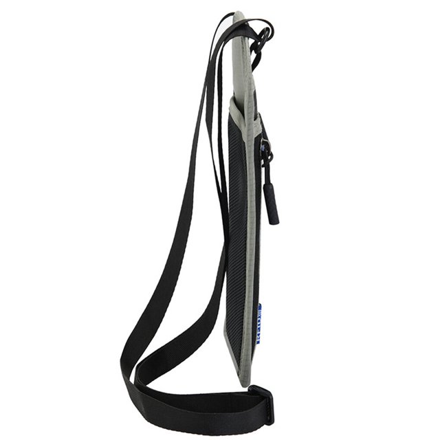 Matsuzay Cartera de nailon para pasaporte, tarjetero multifuncional, estuche de almacenamiento, bolsa con cordón, organizador portadocumentos Almacenamiento y organización del hogar Gris