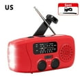 thumbnail image 1 of Emergency Crank Weather Radio - 14800mWh Solar Hand Crank Portable AM//NOAA (WB/SW) Radio, 3-Mode Flashlight/Reading Lamp, 2000mAh Phone Charger with SOS, for Hurricane Prep & Off-Grid, 1 of 9