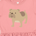 thumbnail image 4 of Inktastic Bulldog Girls Toddler Dress, 4 of 5