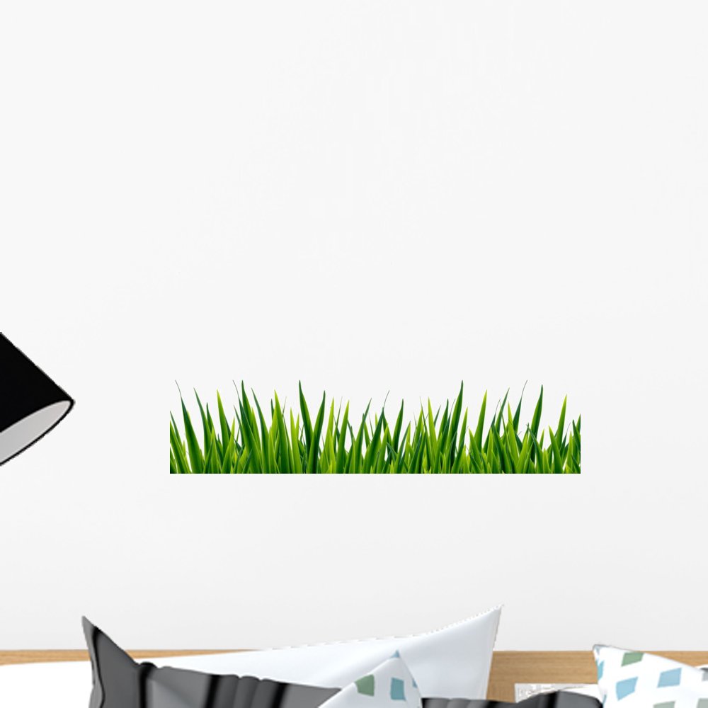Grass Wall Decal by Wallmonkeys Peel and Stick Graphic (18 in W x 4 in