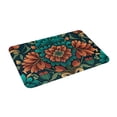 thumbnail image 2 of DouZhe Doormat Non-Slip Washable Floor Mat, Indoor Area Rug Vintage Rustic Style Flower Pattern Carpet, 24x16 inches, 2 of 7