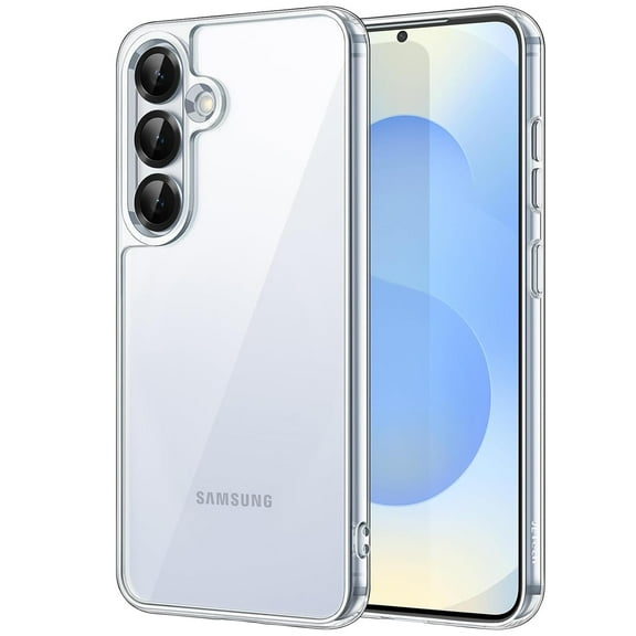 JETech Case for Samsung Galaxy S25 5G, Non-Yellowing Shockproof Bumper Protective Phone Cover, Anti-Scratch Hard PC Back (Clear)