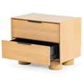thumbnail image 5 of Safavieh Addyson Solid Wood 2 Drawer Nightstand in Natural, 5 of 15