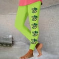 thumbnail image 2 of QATAINLAV St Patricks Day Leggings for Women High Waisted Tummy Control Workout Leggings Trendy Shamrock Leaves Print Irish Green Soft Yoga Pants Mint Green M, 2 of 5