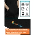 thumbnail image 3 of SUN CUBE Surf Poncho Changing Robe with Hood, Thick Quick Dry Microfiber Wetsuit Changing Towel for Surfing Beach Swim Outdoor Sports Men, Absorbent Wearable Towel Cover Up with Pocket, Black, 3 of 7