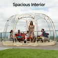 thumbnail image 5 of Winter Pop Up Bubble Tent - 6'x6' Instant Igloo Tent,Weatherproof Shelter, Cold-Resistant, Spacious for 2-3 Adults, 360° Transparent PVC Windows, Easy Setup & Foldable for Camping, Parties, Outdoor, 5 of 11