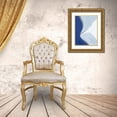 thumbnail image 3 of Nai, Danhui 19x24 Gold Ornate Wood Framed with Double Matting Museum Art Print Titled - Retro Abstract III Blue, 3 of 4