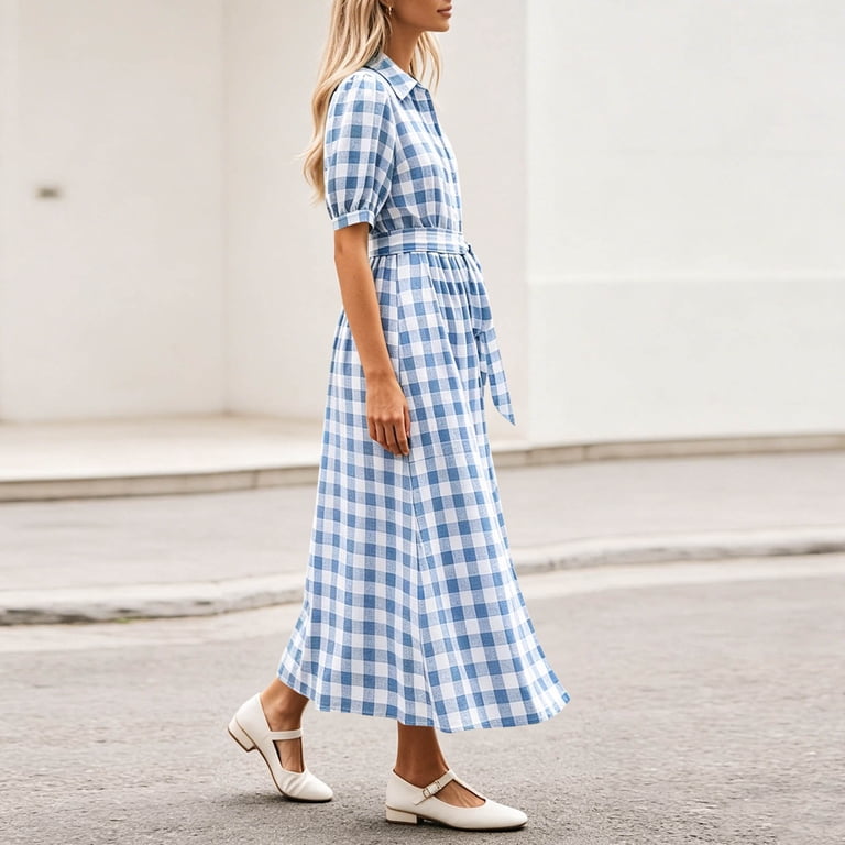 is a summer dress business casual Acelitt Womens Work Dresses, Beige, X-Small Quinceanera Dresses Blue And Color:Light orange red outfit Womens Casual Solid Color