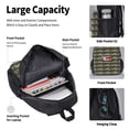 thumbnail image 4 of Easygdp Largemouth Bass Fish Mochila para Niños y Niñas con Set de Caja de Almuerzo y Estuche para Lápices 3 en 1, Mochila Escolar Estampada para Adolescentes, 4 of 7