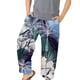 thumbnail image 1 of Pantalones bombachos de moda para hombre Pantalones sueltos elásticos de playa Athleisure estampados Pompotops  oipoqjl42002, 1 of 3