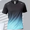 thumbnail image 5 of Camisetas para hombre Camiseta deportiva Camisetas de manga corta con degradado de secado rápido Entrenamiento al aire libre Entrenamiento de baloncesto Ropa para correr para hombre, 5 of 5