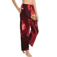 thumbnail image 2 of Alastor Hazbin Hotel Women's Pajama Pants Lounge Daily Novelty Cozy Sleep Bottoms Pants Sleepwear With Pockets, 2 of 8
