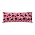 thumbnail image 2 of Body Pillow Cover, halloween pink bat Body Pillow Cases with Zipper Soft Breathable Smooth Skin Friendly Long Pillow Case 20x60 inches, 1Pcs, 2 of 7