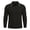 Black, variant on Long Sleeve Work Shirts for Men Solid Fashion Zip Collared Business Casual Tops Plus Size Winter Clothes
