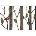 thumbnail image 5 of DecMode Black Metal Bird Wall Decor with Tree Branches and Colorful Leaves, 5 of 12