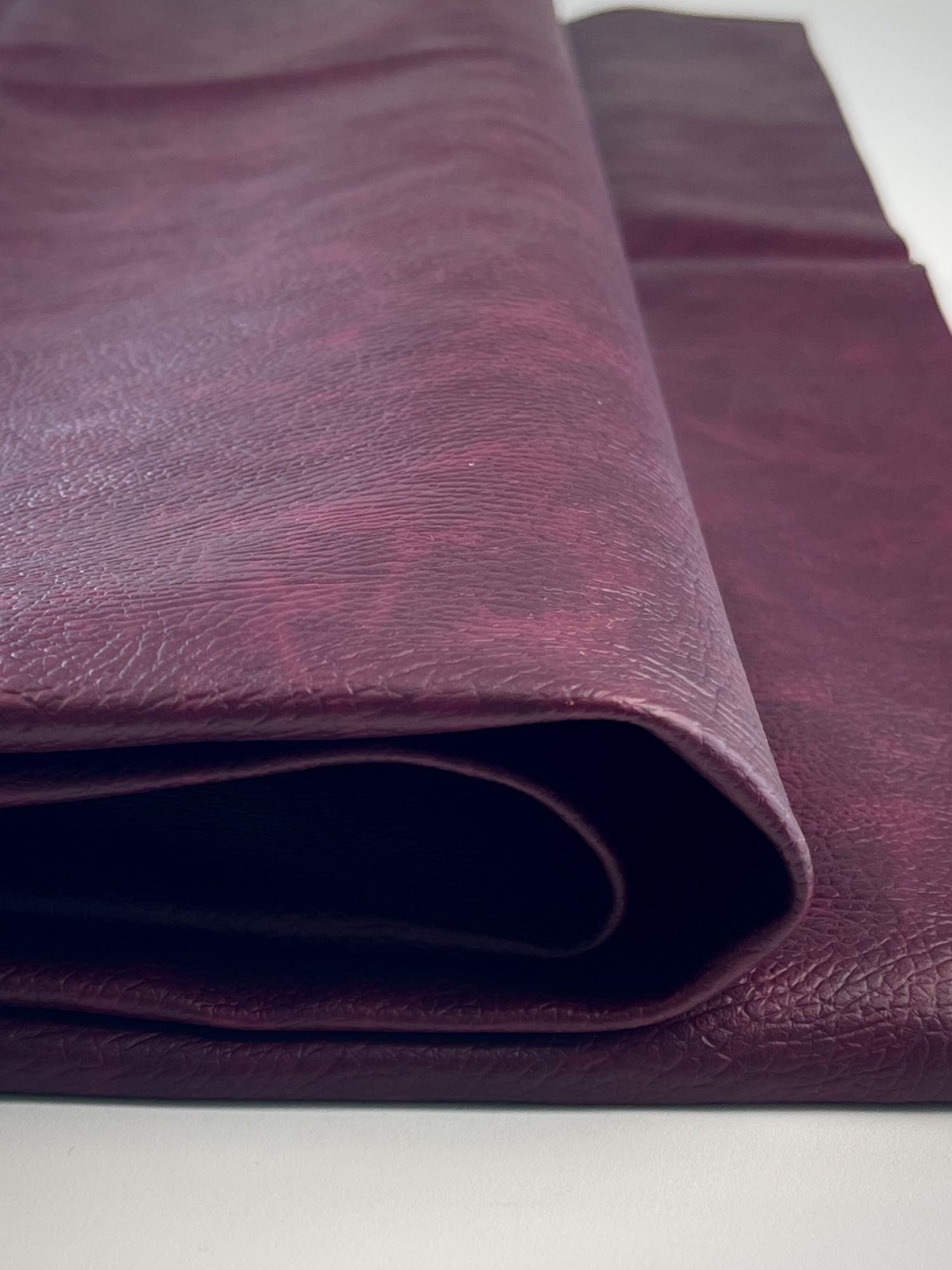 Minerva Heavy Fire Retardant Faux Leather Fabric Wine - per yard