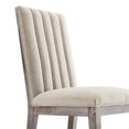 thumbnail image 6 of Side Dining Chair, Beige, Fabric, French Kitchen Cafe Bistro Hospitality Restaurant, Modern Contemporary HB34369, 6 of 10
