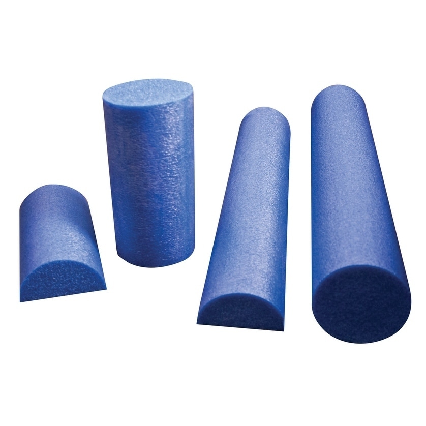 CanDo Blue PE Foam Rollers for Fitness, Exercise Muscle Restoration, Massage Therapy, Sport Recovery and Physical Therapy for Homes, Clinics, and Gyms 6 " x 12" Half-Round - image 2 of 2