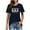 New1/Blue, variant on Otvok Womens Blouse Ladies Fashion Easter Printed Round Neck Short Sleeve Tops