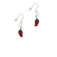 thumbnail image 2 of Silvertone Red Jalapeno Heart French Earrings, 2 of 4