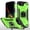 Green, variant on Hotpom for iPhone 16E/ iPhone SE4 Case Military Rugged Durable Grade Drop Protection with 360° Rotating Stand and Car Mount Capability, Black